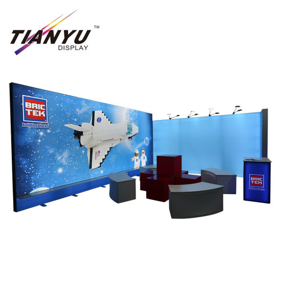 アルミ製ポータブルトレードショー展示モジュラー展示ブース2X2