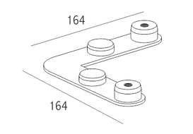 小さな90度のコネクタ