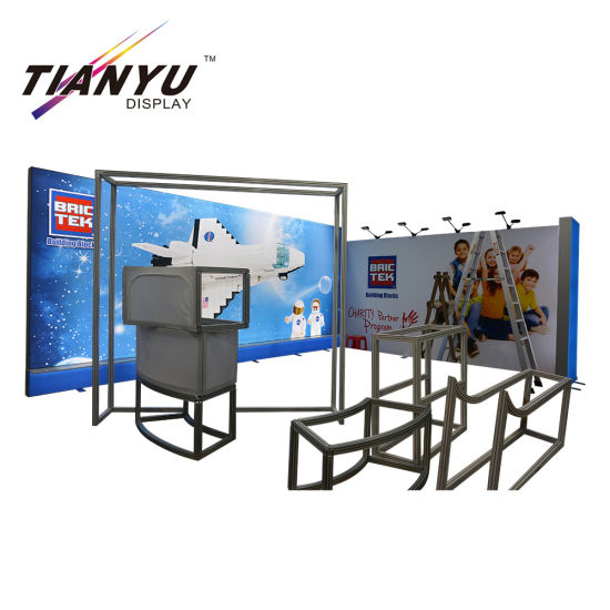 アルミ製ポータブルトレードショー展示モジュラー展示ブース2X2